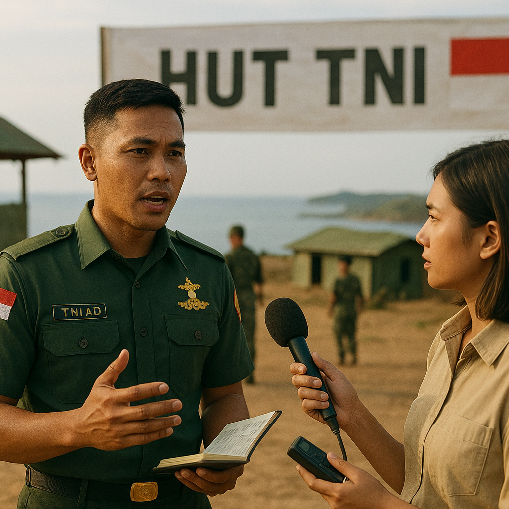 Perwira Muda TNI AD Bagikan Pengalaman Kepemimpinan di Daerah Terdepan Saat HUT TNI