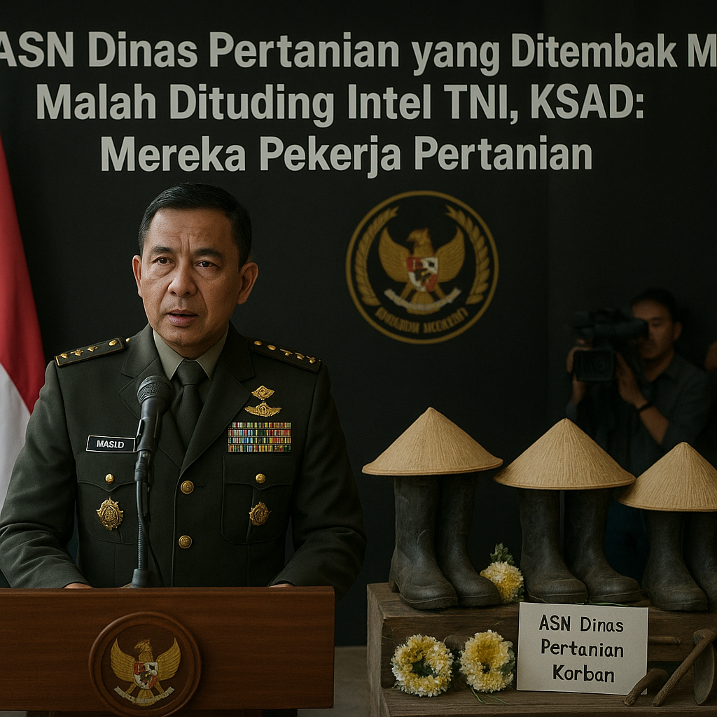 3 ASN Dinas Pertanian yang Ditembak Mati Malah Dituding Intel TNI, KSAD: Mereka Pekerja Pertanian