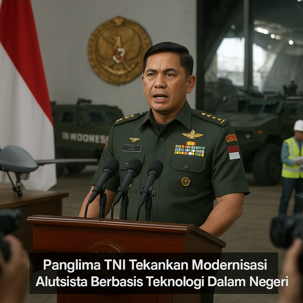 Panglima TNI Tekankan Modernisasi Alutsista Berbasis Teknologi Dalam Negeri