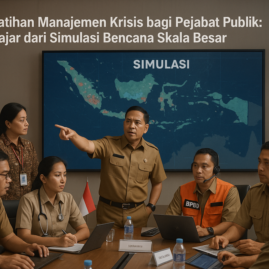 Pelatihan Manajemen Krisis bagi Pejabat Publik: Belajar dari Simulasi Bencana Skala Besar