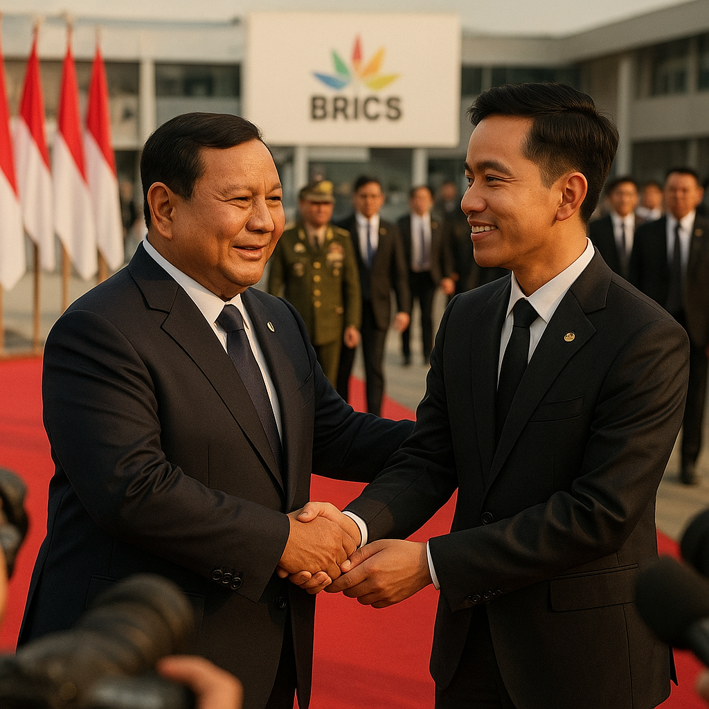 Disambut Gibran, Prabowo Kembali Usai Pimpin Delegasi di KTT BRICS