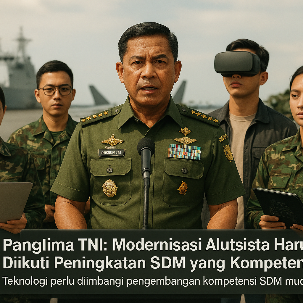 Panglima TNI: Modernisasi Alutsista Harus Diikuti Peningkatan SDM yang Kompeten