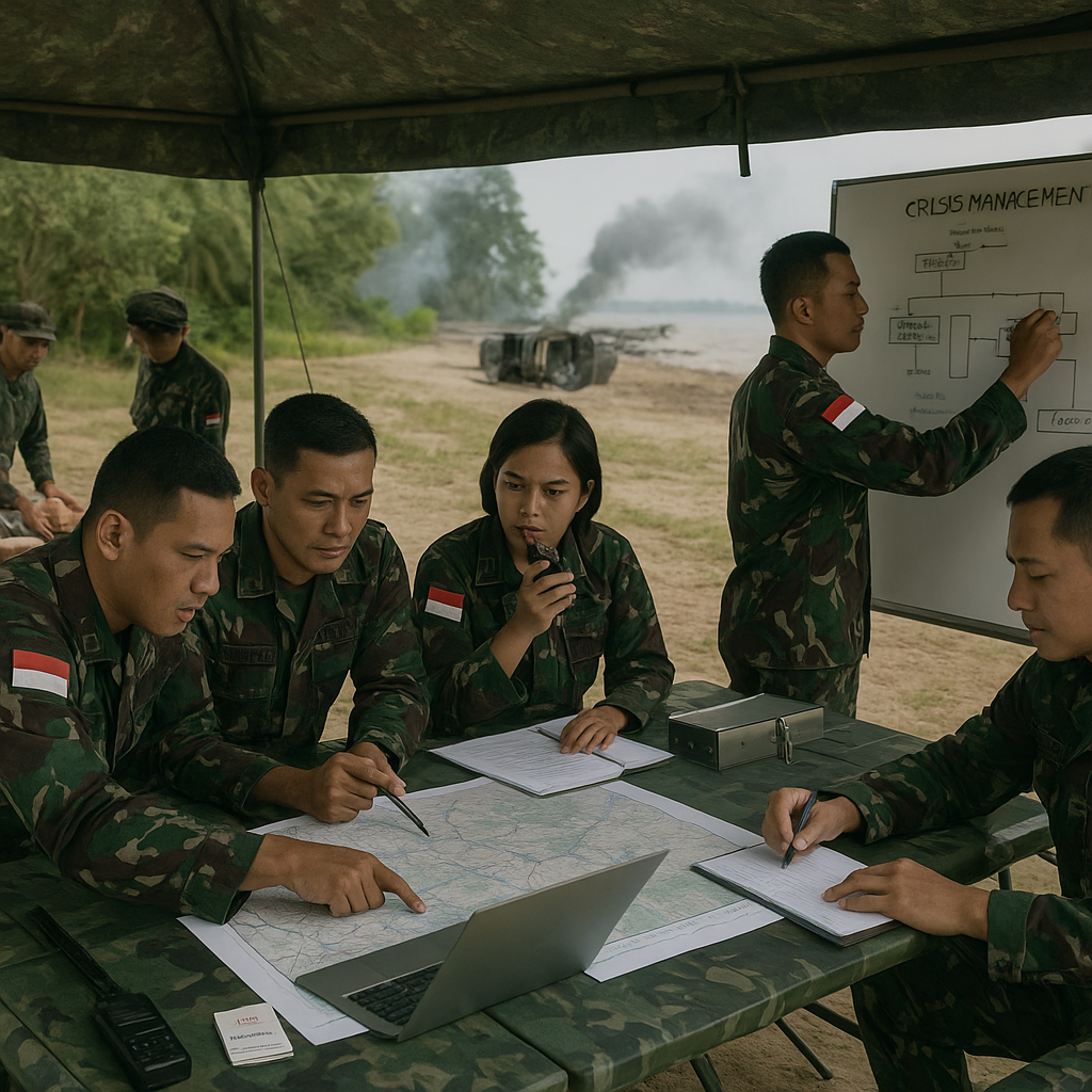 Puslatpur Marinir Gelar Latihan Manajemen Krisis bagi Perwira Menengah
