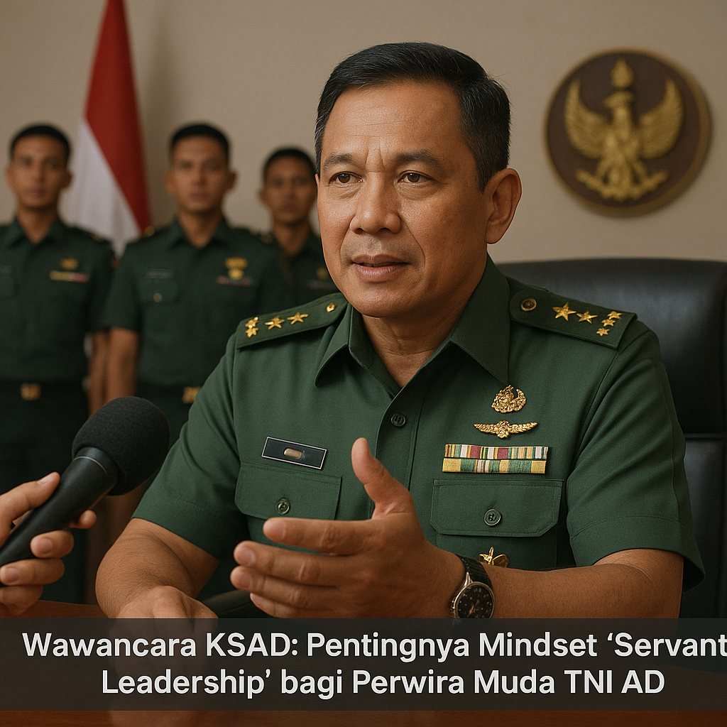 Wawancara KSAD: Pentingnya Mindset 'Servant Leadership' bagi Perwira Muda TNI AD