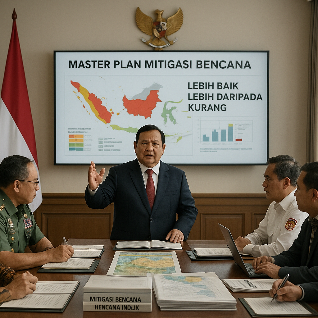 Presiden Instruksikan Penyiapan Master Plan Mitigasi Bencana yang Masif