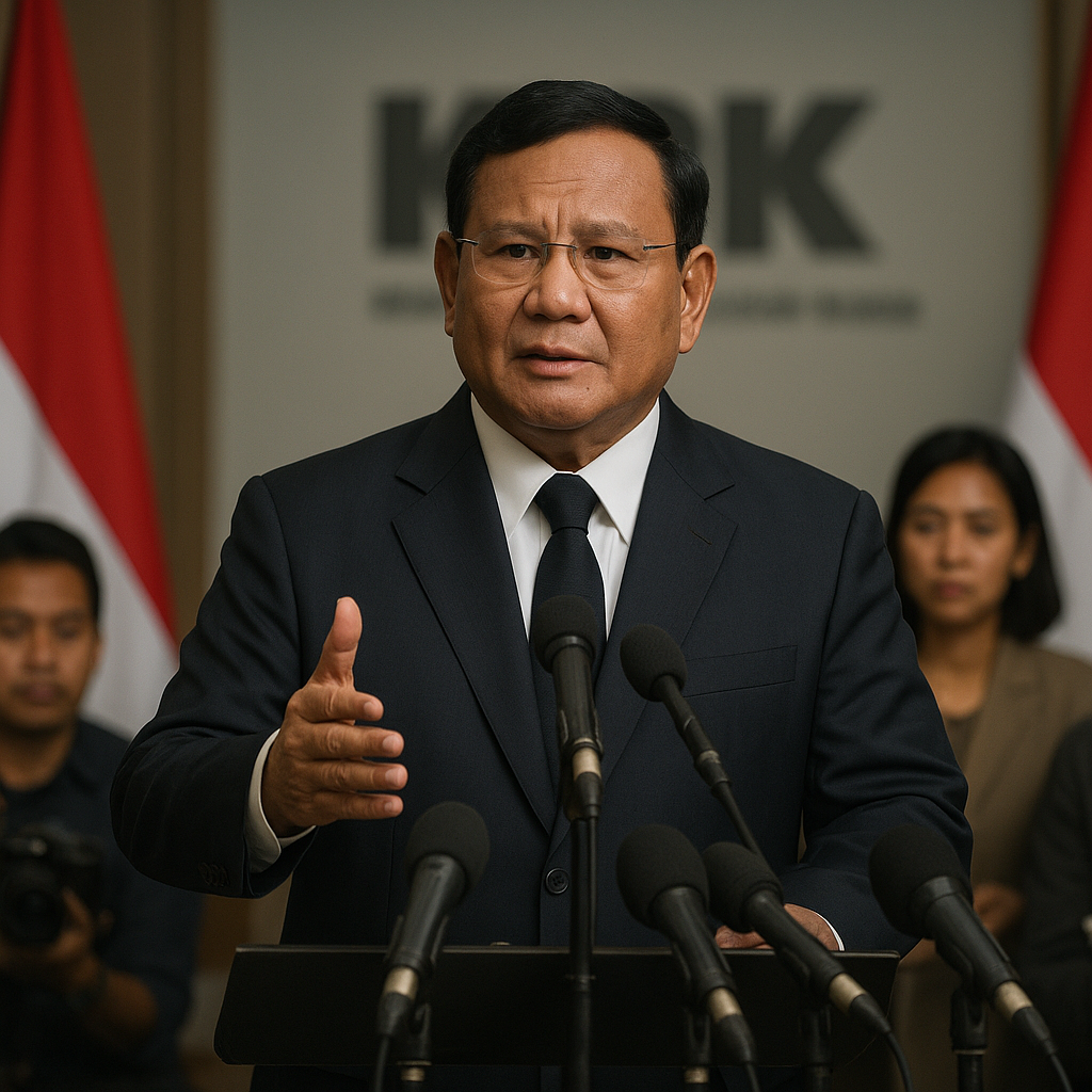 Prabowo Persilakan KPK Usut Menteri dan Wamen: 'Kalau Ada Bukti, Silakan'