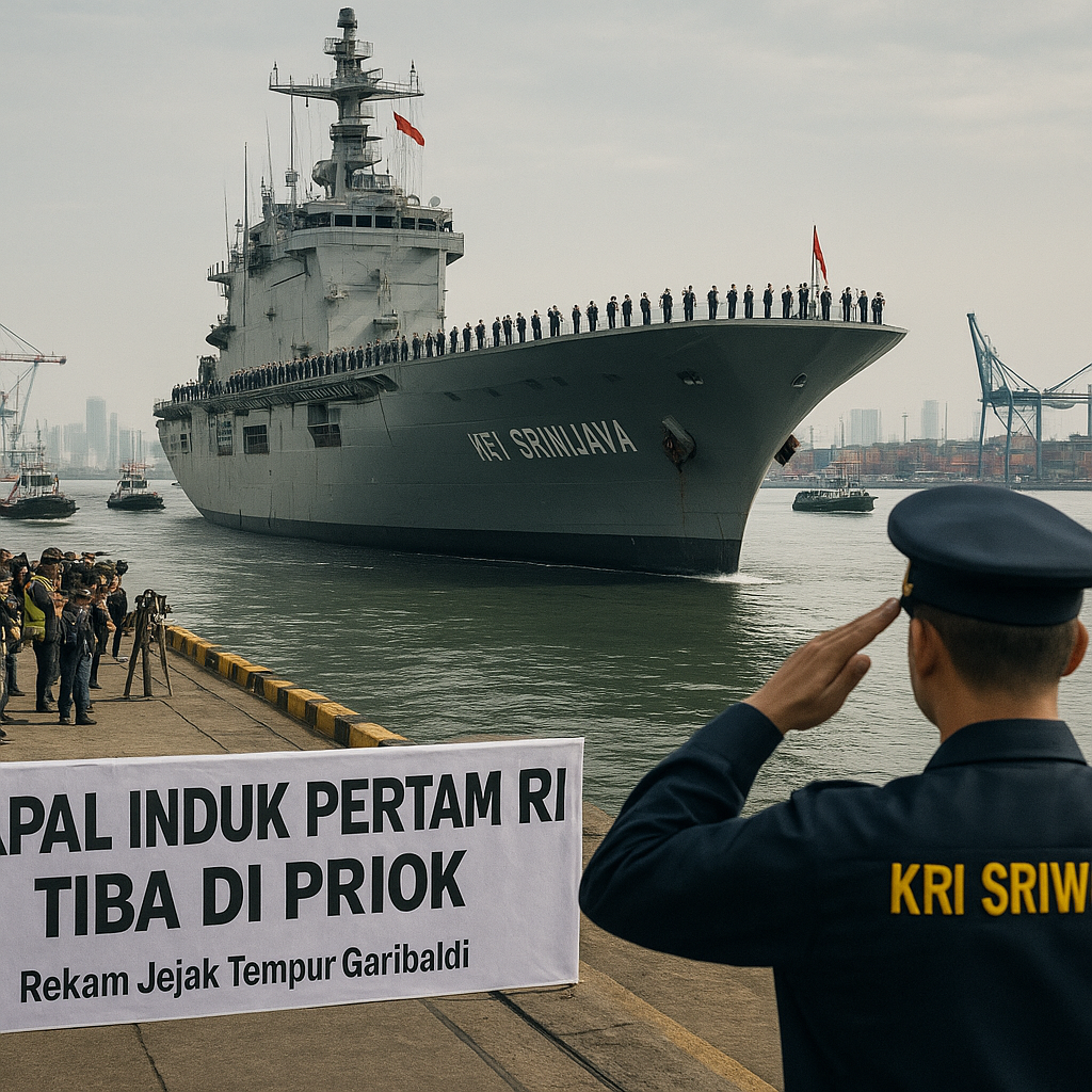 Kapal Induk Pertama RI Tiba di Priok, Ini Rekam Jejak Tempur Garibaldi