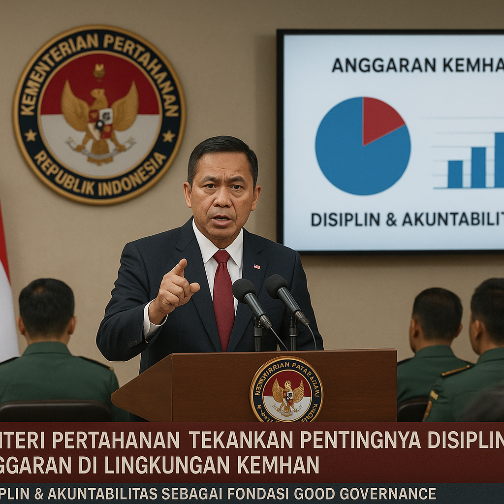 Menteri Pertahanan Tekankan Pentingnya Disiplin Anggaran di Lingkungan Kemhan