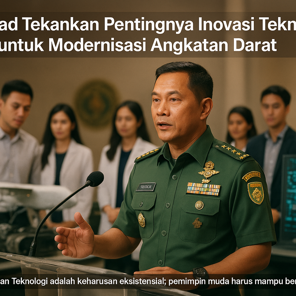 Kasad Tekankan Pentingnya Inovasi Teknologi untuk Modernisasi Angkatan Darat