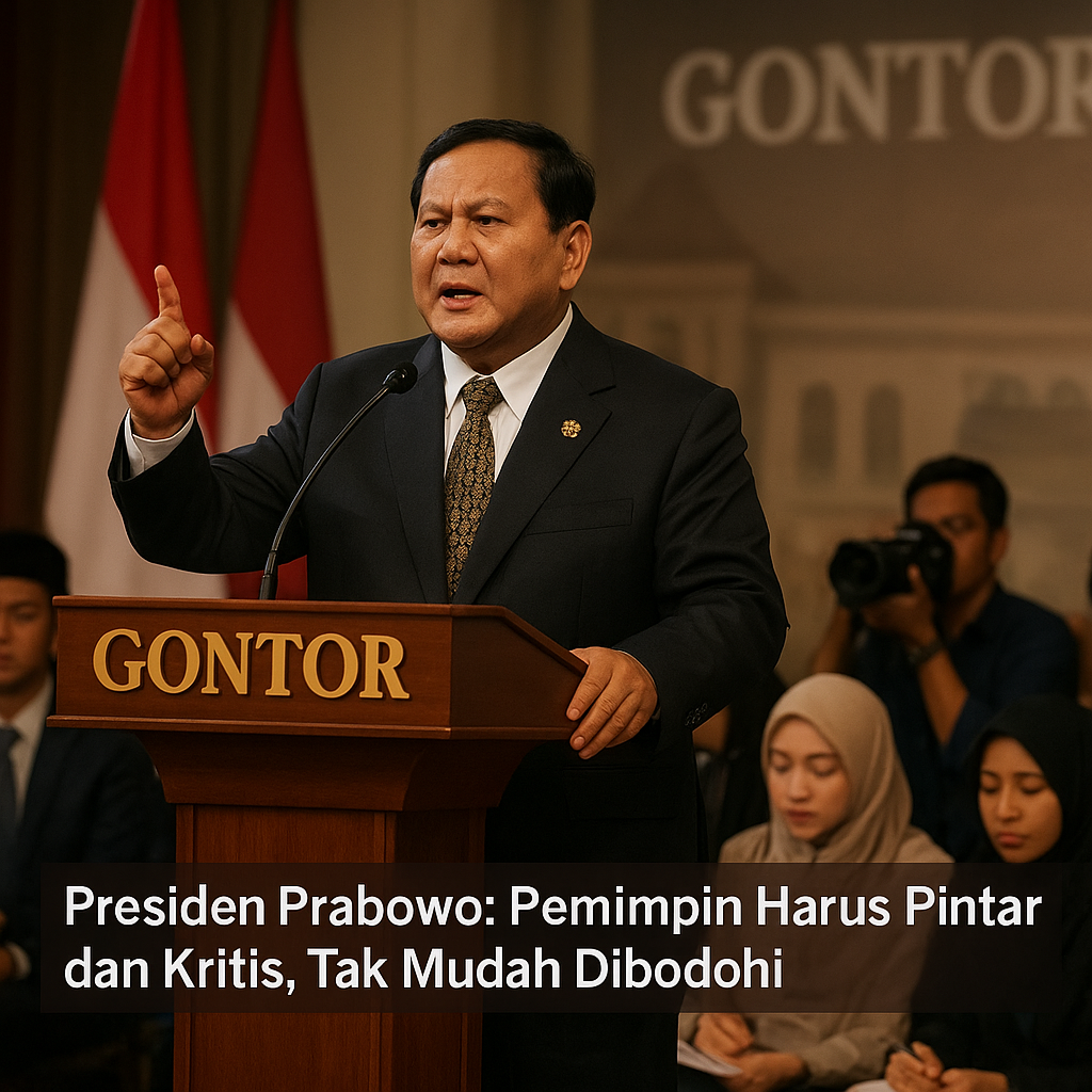 Presiden Prabowo: Pemimpin Harus Pintar dan Kritis, Tak Mudah Dibodohi