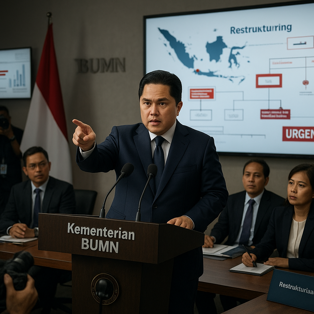 Menteri BUMN Bentuk Tim Khusus Restrukturisasi, Terapkan Prinsip Komando Militer