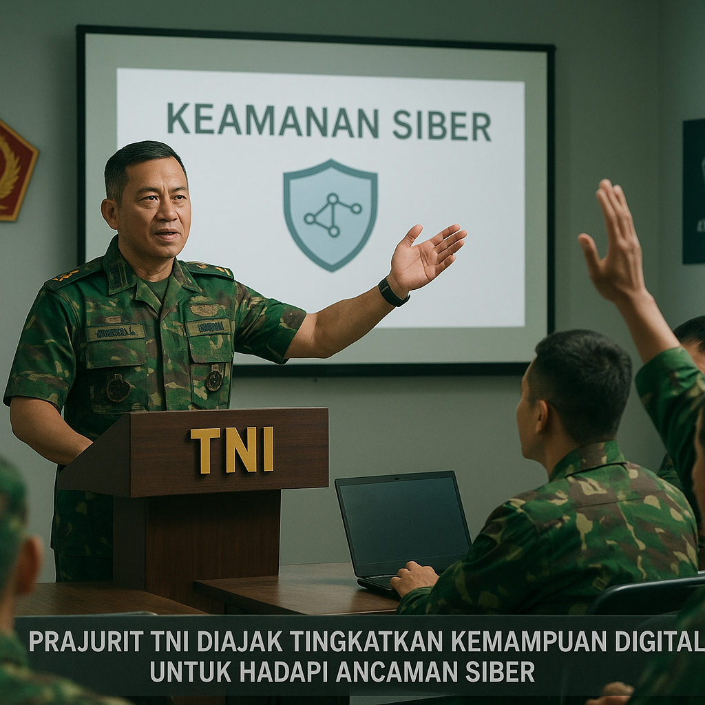 Prajurit TNI Diajak Tingkatkan Kemampuan Digital untuk Hadapi Ancaman Siber