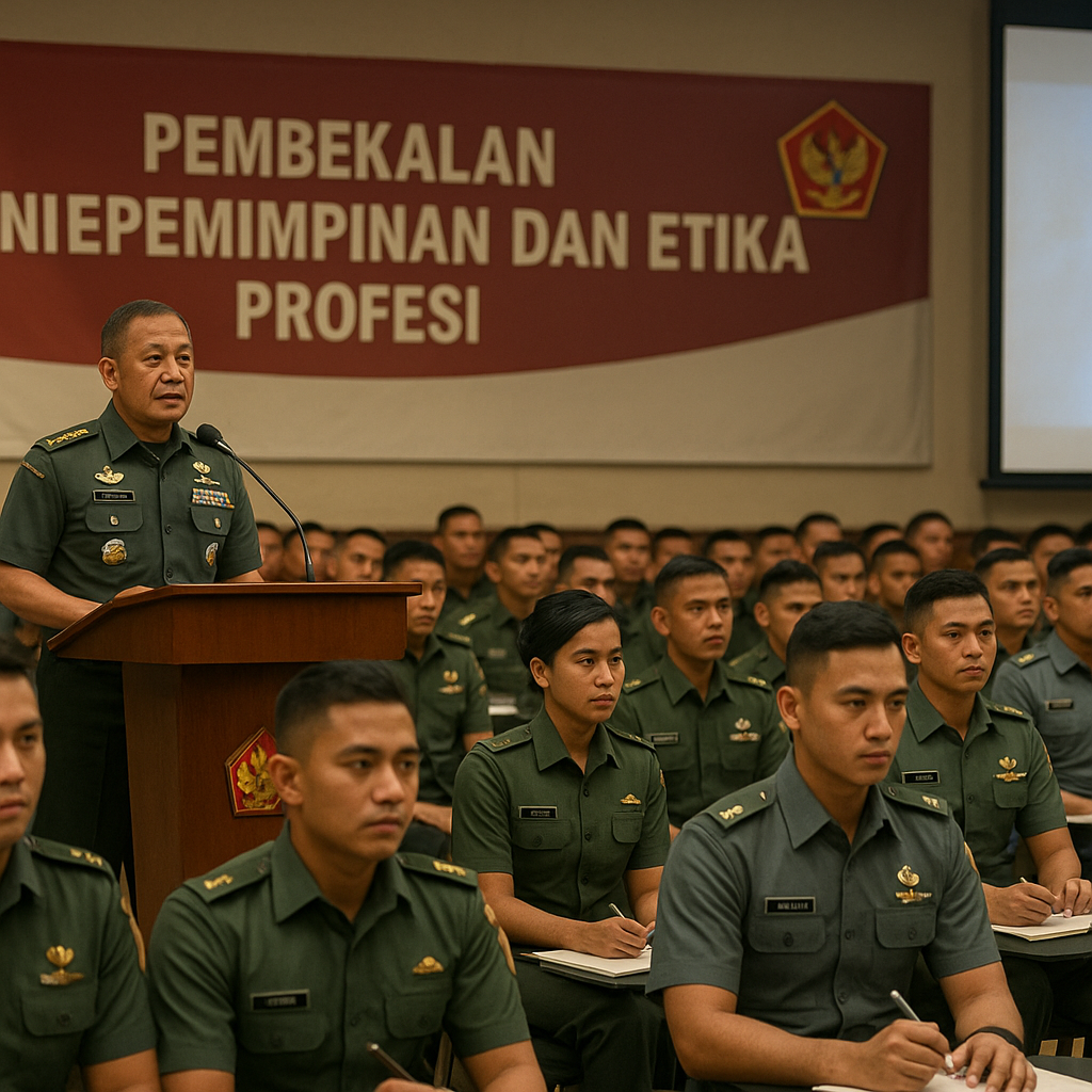 Perwira Muda TNI Diberi Pembekalan Kepemimpinan dan Etika Profesi