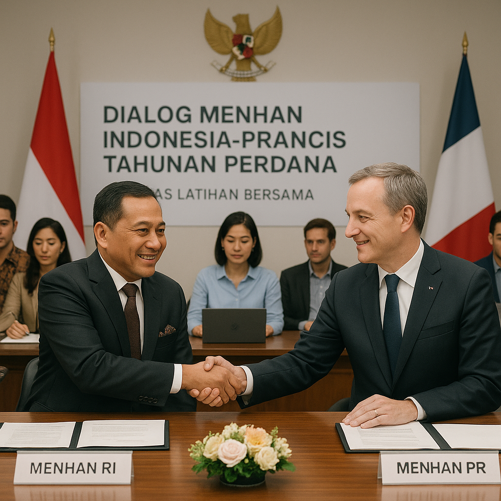 Indonesia-Prancis Gelar Dialog Menhan Tahunan Perdana, Bahas Latihan Bersama