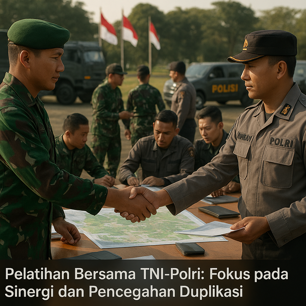Pelatihan Bersama TNI-Polri Fokus pada Sinergi dan Pencegahan Duplikasi
