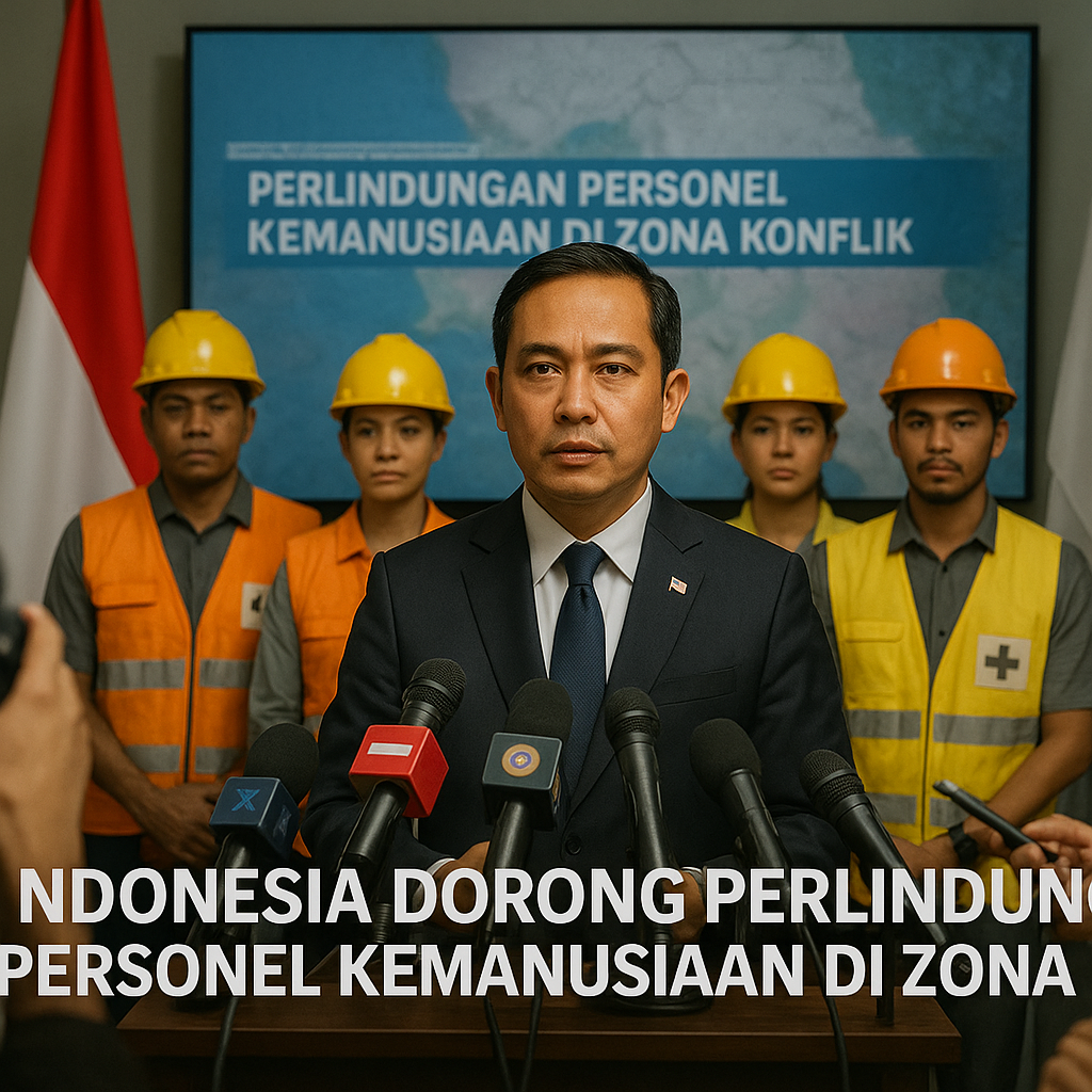 Indonesia Dorong Perlindungan Personel Kemanusiaan di Zona Konflik