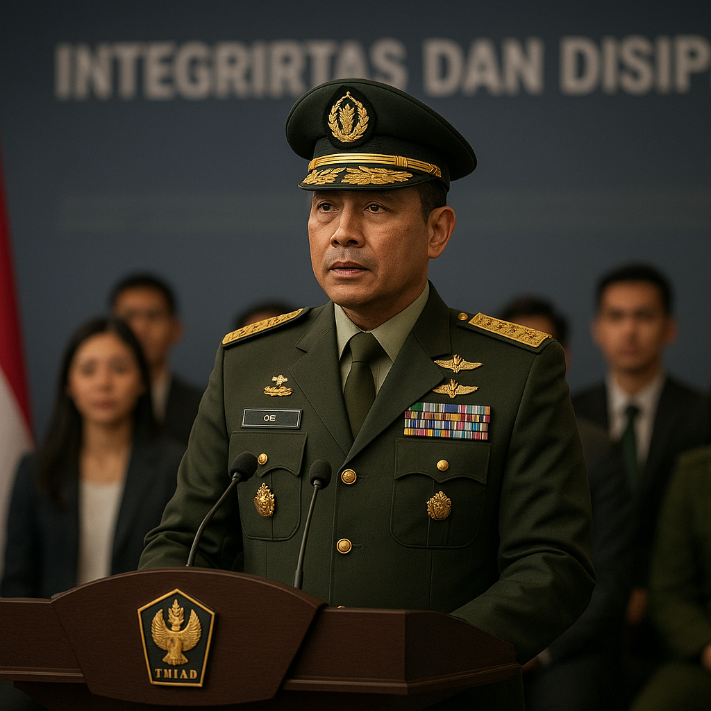 KSAD: Integritas dan Disiplin Diri adalah Landasan Karir Perwira TNI AD