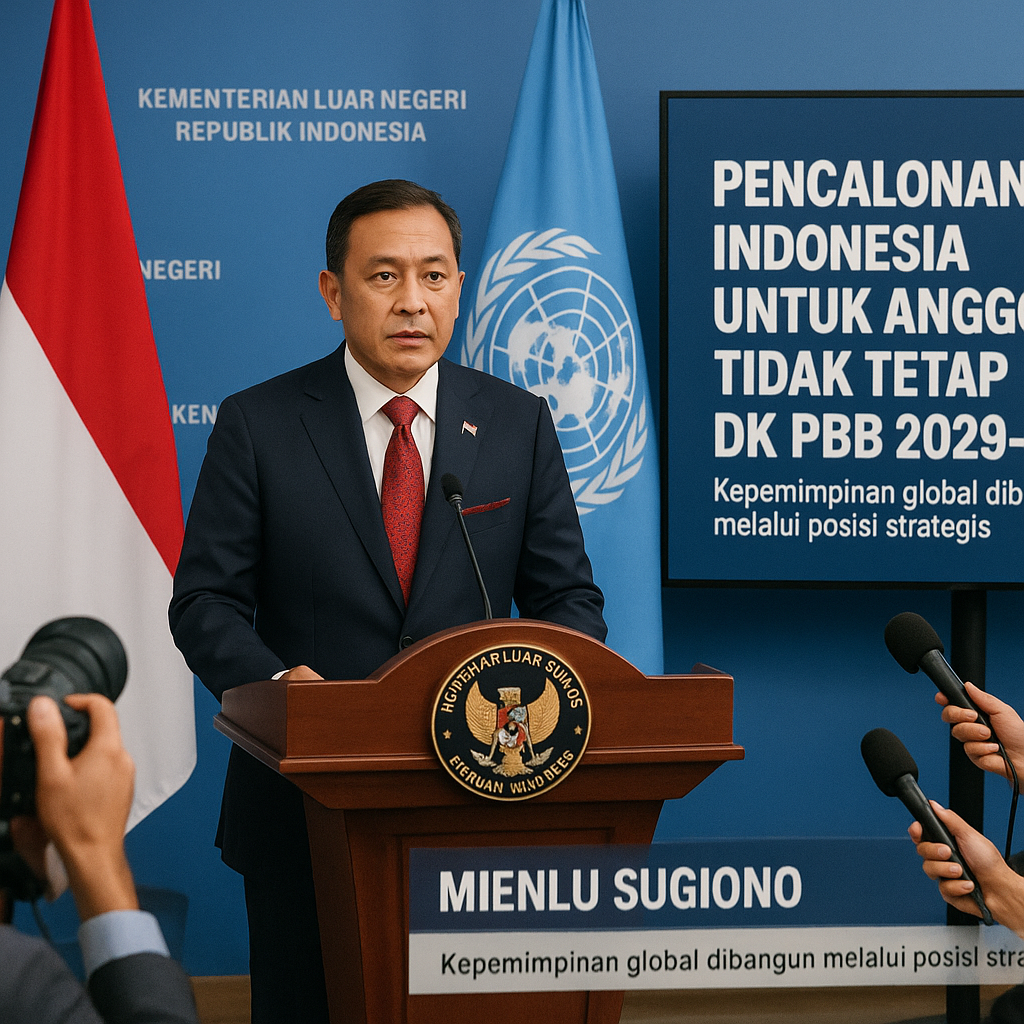 Menlu Sugiono Umumkan Pencalonan Indonesia untuk Anggota Tidak Tetap DK PBB 2029-2030
