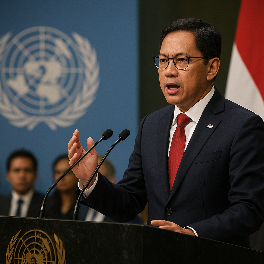 Menlu Sugiono Bawa Konsep Ketahanan Nasional Indonesia ke Sidang Umum PBB