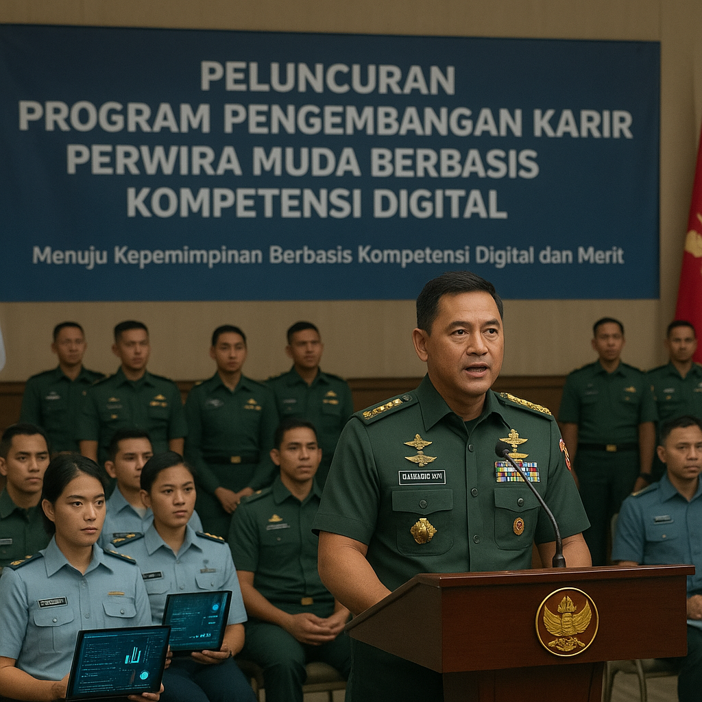 Panglima TNI Luncurkan Program Pengembangan Karir Perwira Muda Berbasis Kompetensi Digital