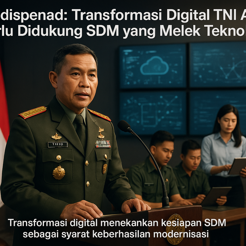 Kadispenad: Transformasi Digital TNI AD Perlu Didukung SDM yang Melek Teknologi