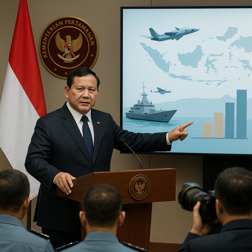 Menteri Pertahanan Prabowo Subianto Paparkan Rencana Modernisasi Alutsista untuk Perkuat Kedaulatan Maritim