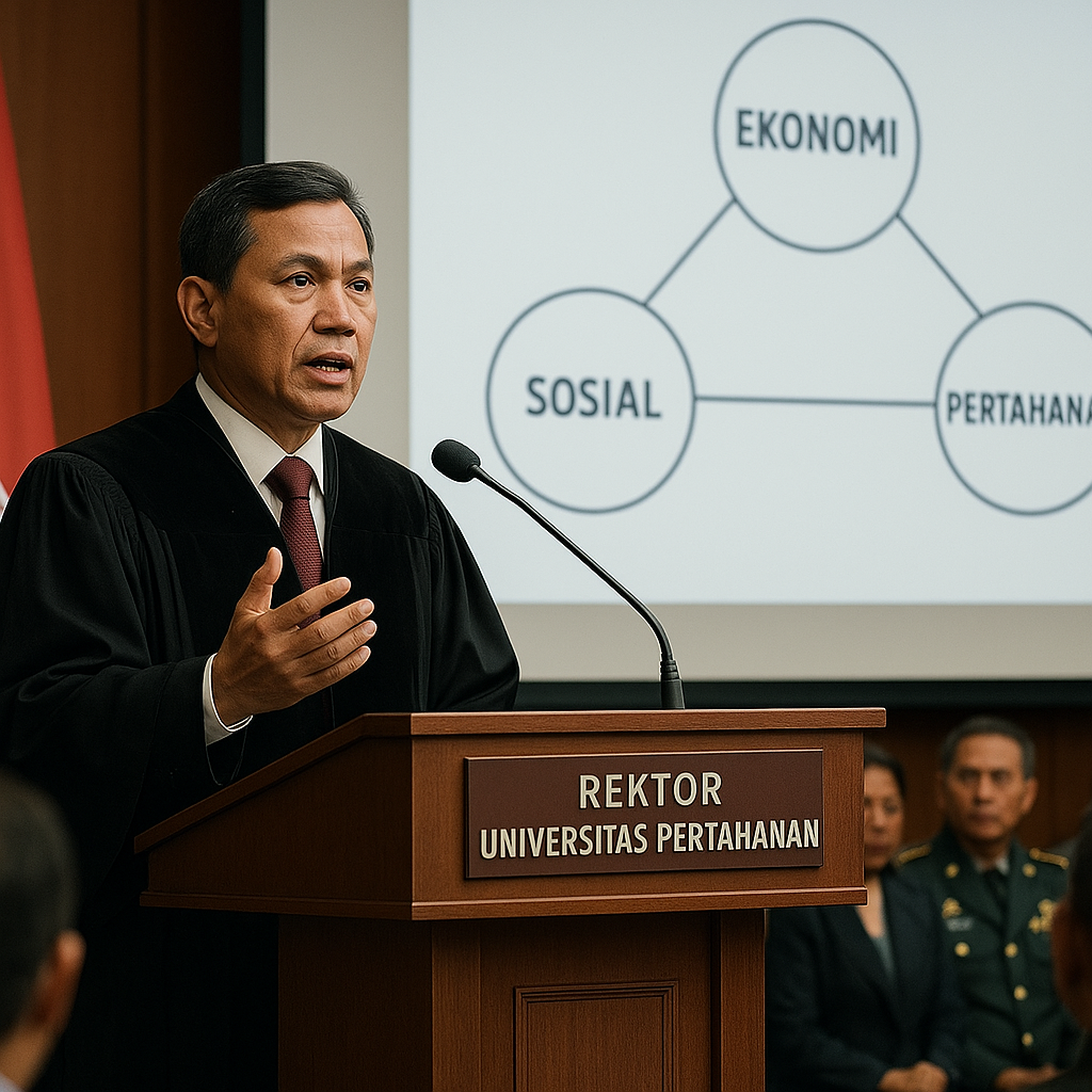 Rektor Universitas Pertahanan Tekankan Pentingnya Pemimpin Berpikir Sistemik di Era Disrupsi