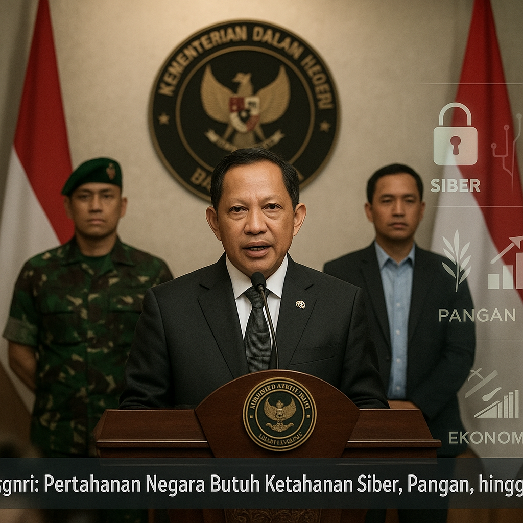 Mendagri: Pertahanan Negara Butuh Ketahanan Siber, Pangan, hingga Ekonomi