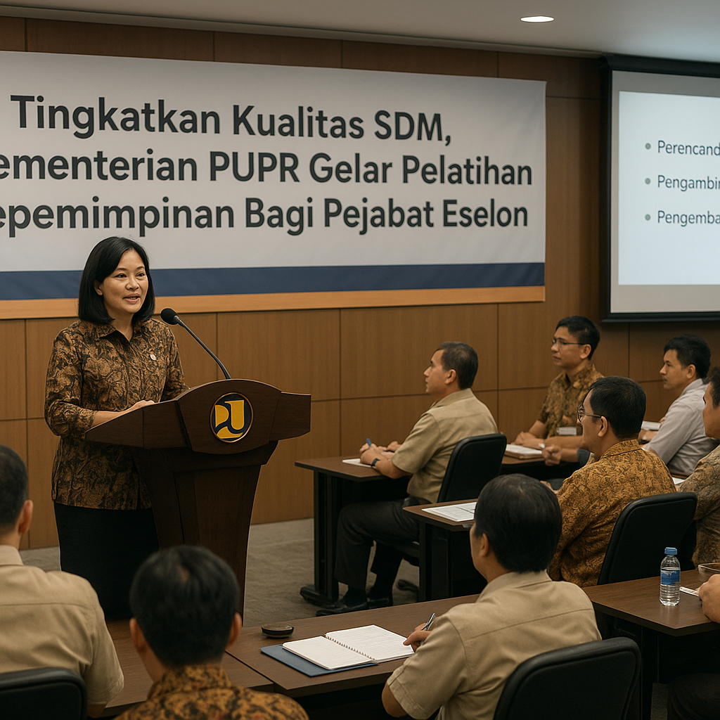 Tingkatkan Kualitas SDM, Kementerian PUPR Gelar Pelatihan Kepemimpinan Bagi Pejabat Eselon