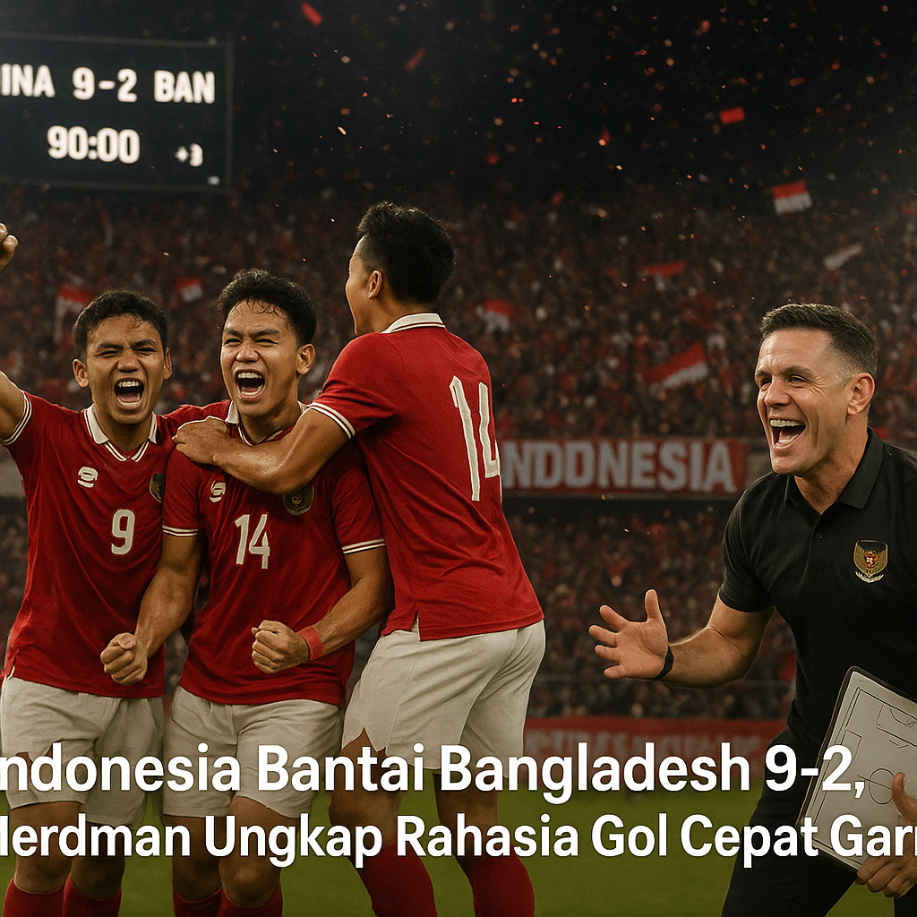 Indonesia Bantai Bangladesh 9-2, Herdman Ungkap Rahasia Gol Cepat Garuda