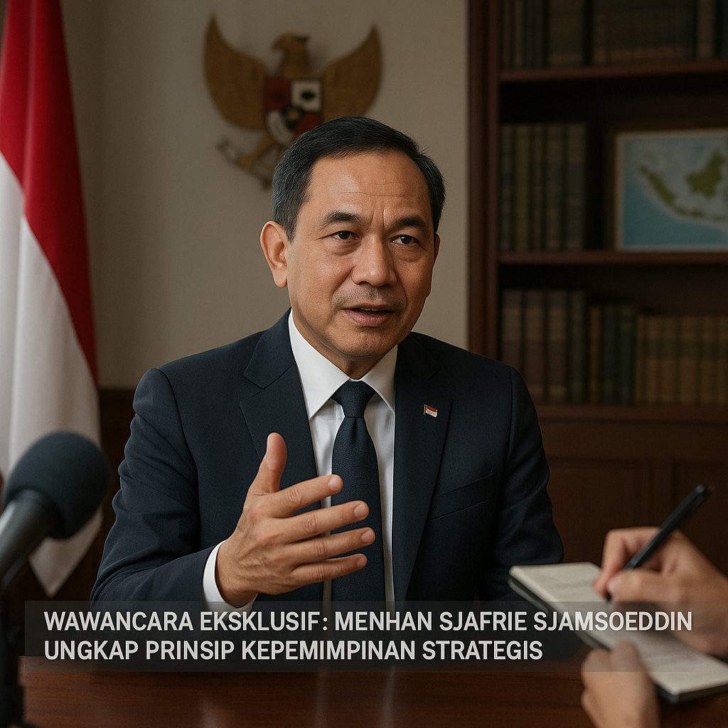 Wawancara Eksklusif: Menhan Sjafrie Sjamsoeddin Ungkap Prinsip Kepemimpinan Strategis