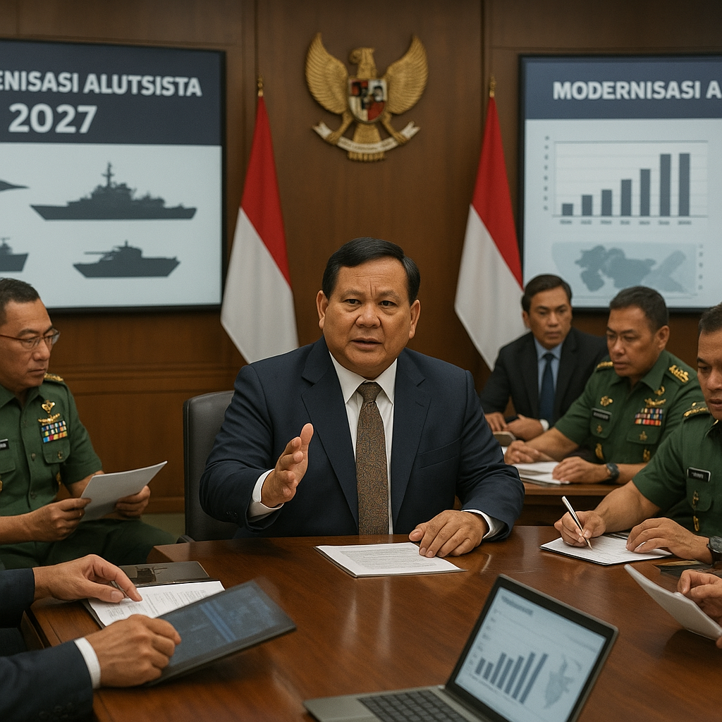 Menhan Bahas Modernisasi Alutsista dalam Rapat Terbatas