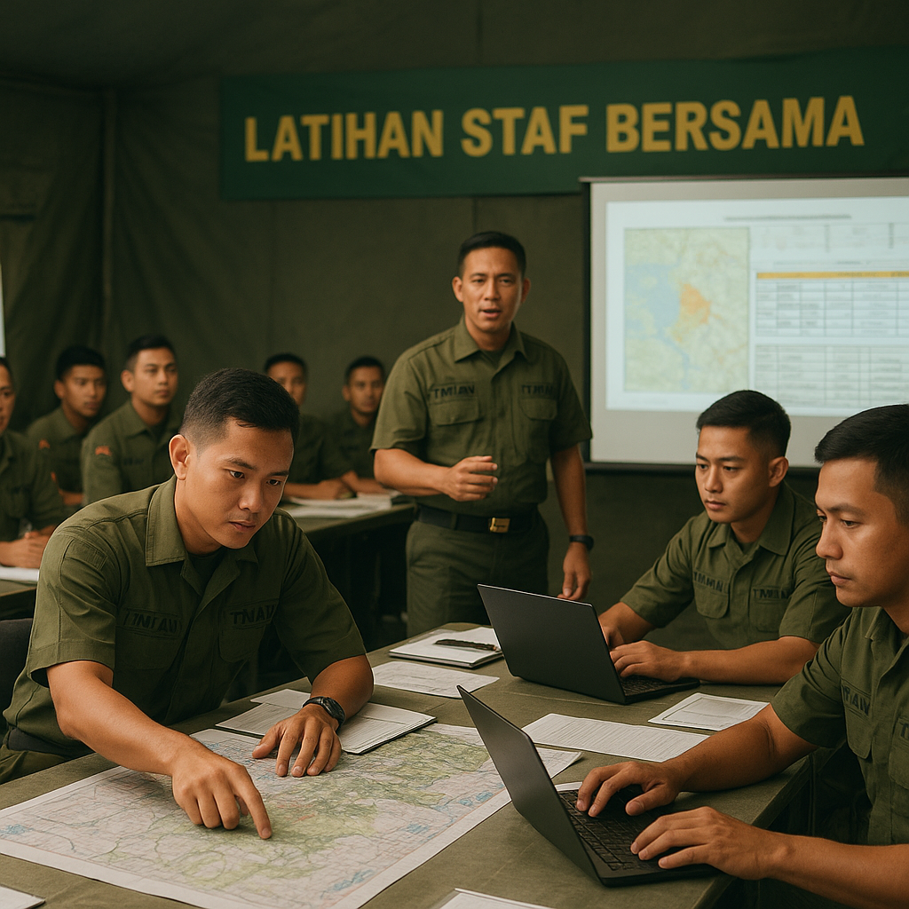 TNI AD Gelar Latihan Staf Bersama untuk Perwira Muda