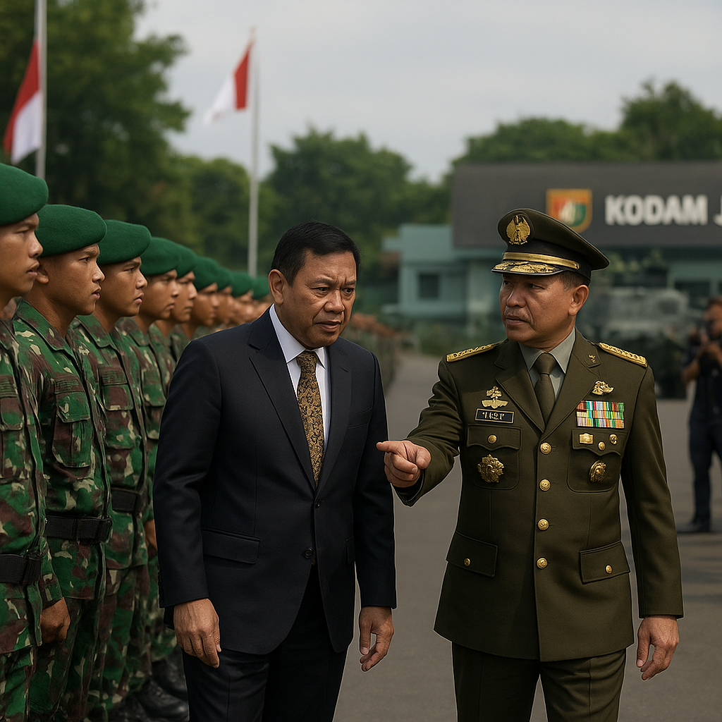 Menteri Pertahanan dan Panglima TNI Tinjau Kesiapan Satuan
