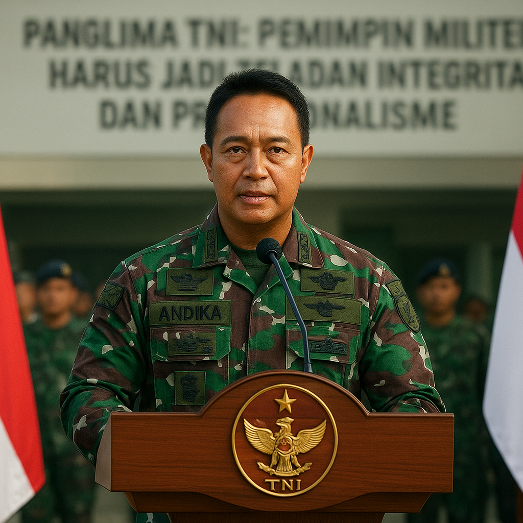 Panglima TNI: Pemimpin Militer Harus Jadi Teladan Integritas dan Profesionalisme
