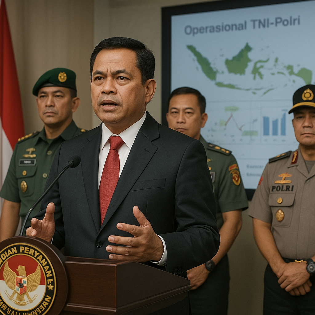 Menhan: Arahan Prabowo Jadi Pedoman Operasional TNI-Polri