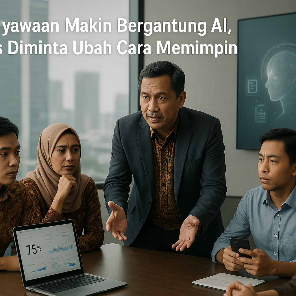 Karyawan Makin Bergantung AI, Bos Diminta Ubah Cara Memimpin