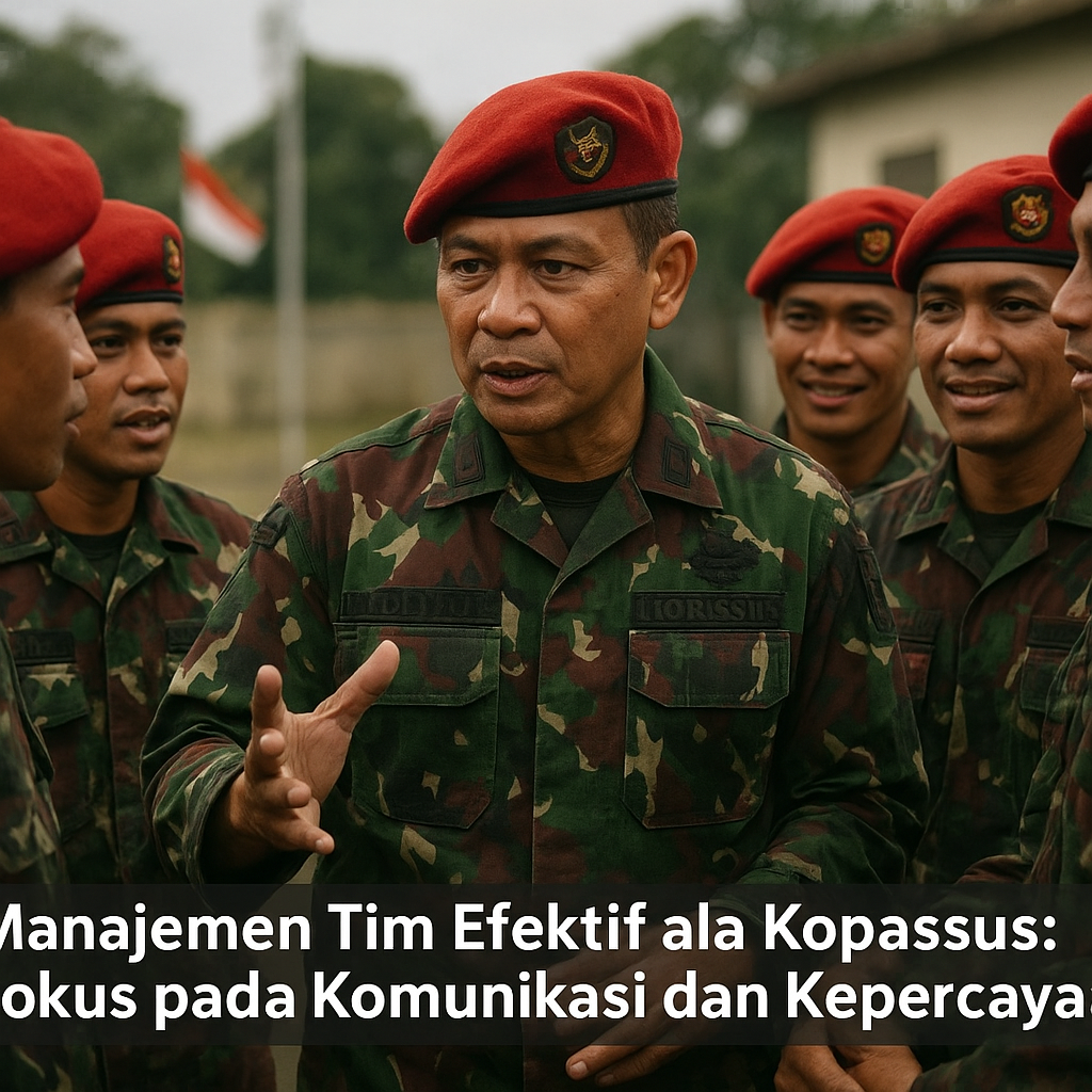 Manajemen Tim Efektif ala Kopassus: Fokus pada Komunikasi dan Kepercayaan