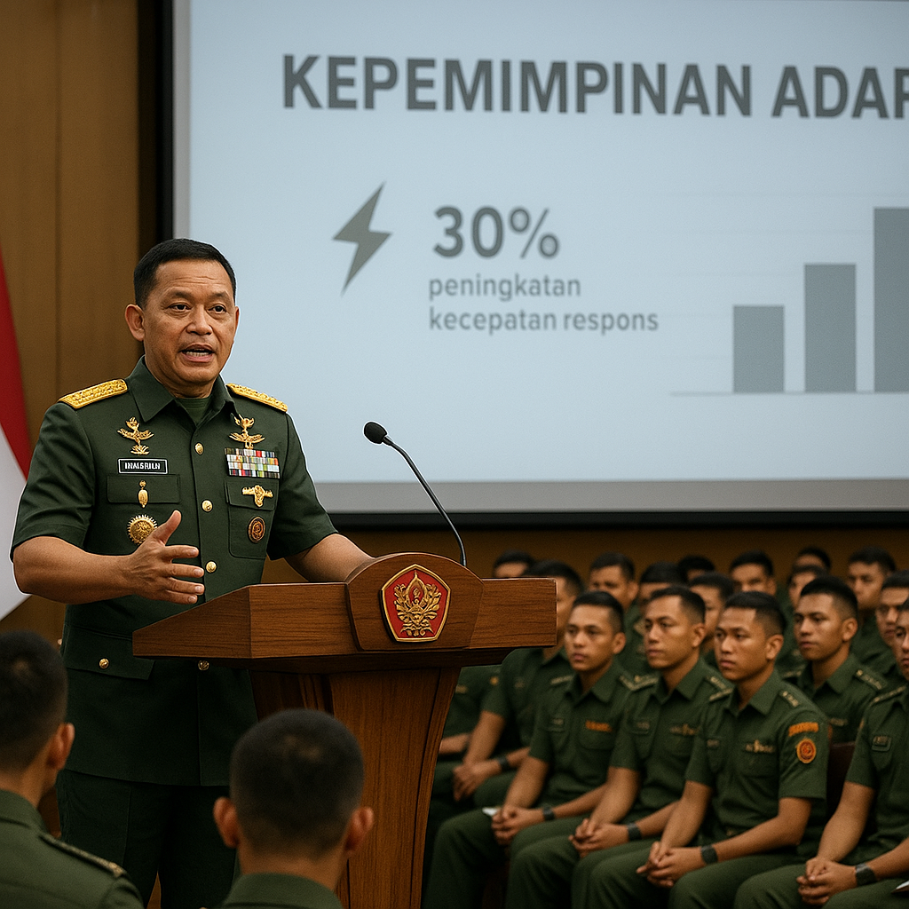Panglima TNI Paparkan Strategi Kepemimpinan Adaptif di Hadapan Perwira Muda