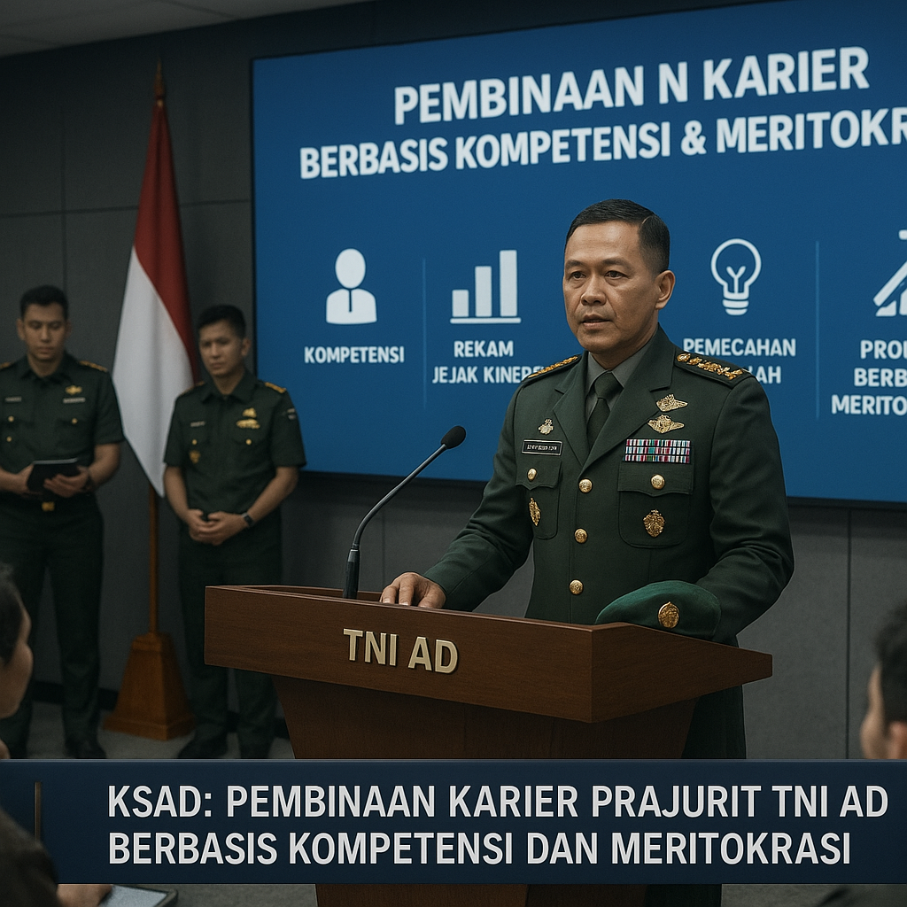 KSAD: Pembinaan Karier Prajurit TNI AD Berbasis Kompetensi dan Meritokrasi