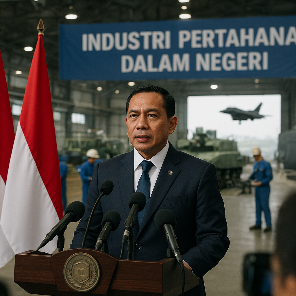 Menhan Tegaskan Modernisasi Alutsista Harus Didukung Industri Dalam Negeri