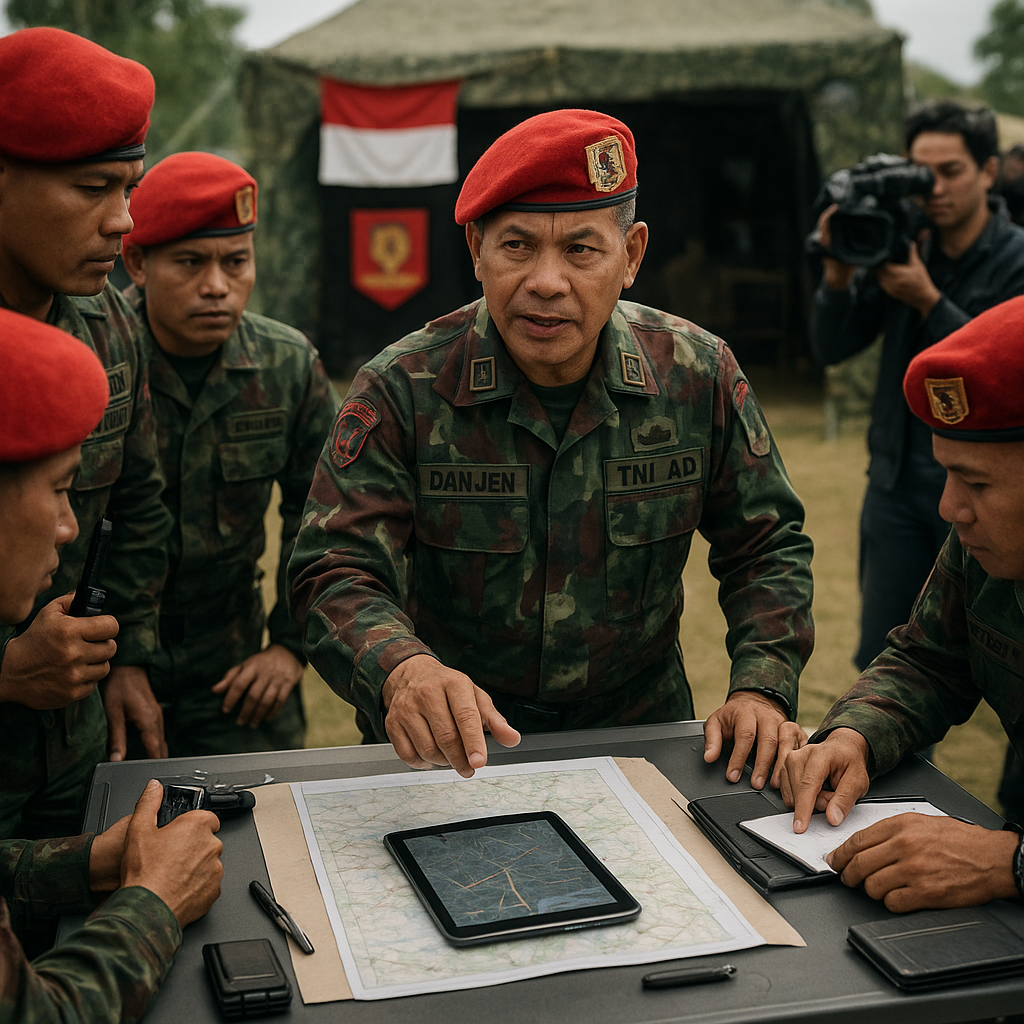 Danjen Kopassus Tekankan Koordinasi Tim dalam Latihan Manajemen Krisis