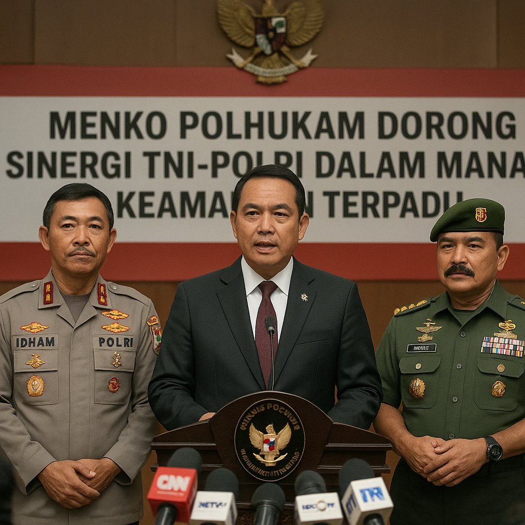 Menko Polhukam Dorong Sinergi TNI-Polri dalam Manajemen Keamanan Terpadu