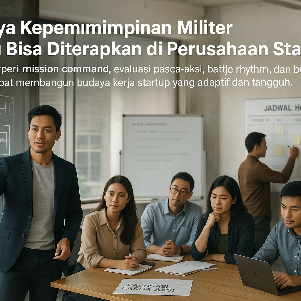 4 Gaya Kepemimpinan Militer yang Bisa Diterapkan di Perusahaan Startup