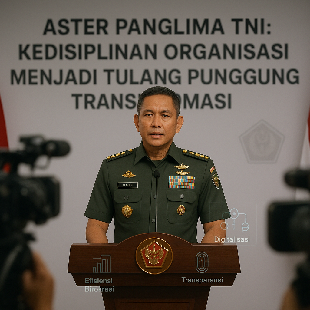 Aster Panglima TNI: Kedisiplinan Organisasi Menjadi Tulang Punggung Transformasi