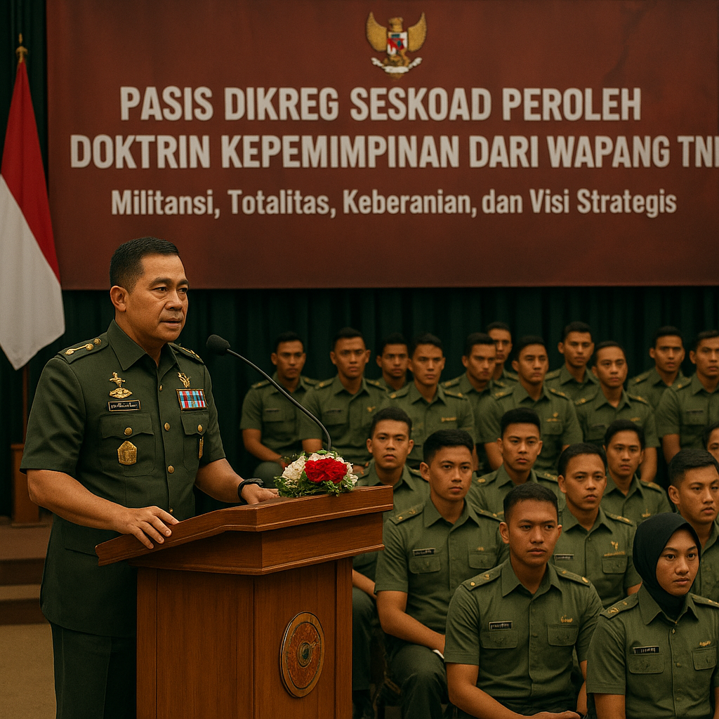 Pasis Dikreg Seskoad Peroleh Doktrin Kepemimpinan dari Wapang TNI