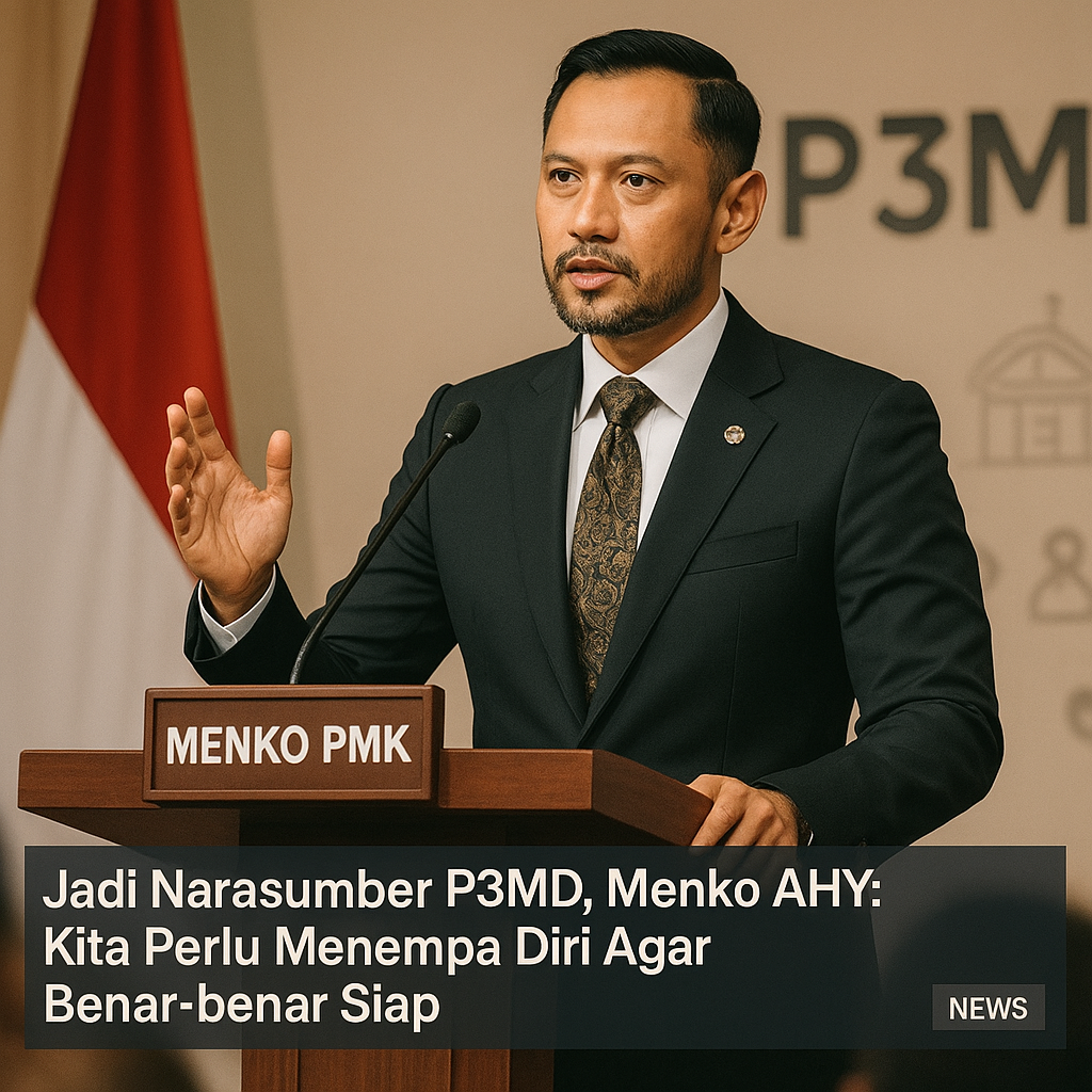 Jadi Narasumber P3MD, Menko AHY: Kita Perlu Menempa Diri Agar Benar-benar Siap