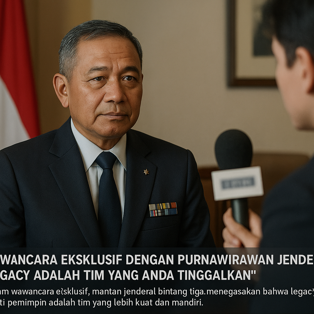 Wawancara Eksklusif dengan Purnawirawan Jenderal: 'Legacy adalah Tim yang Anda Tinggalkan'