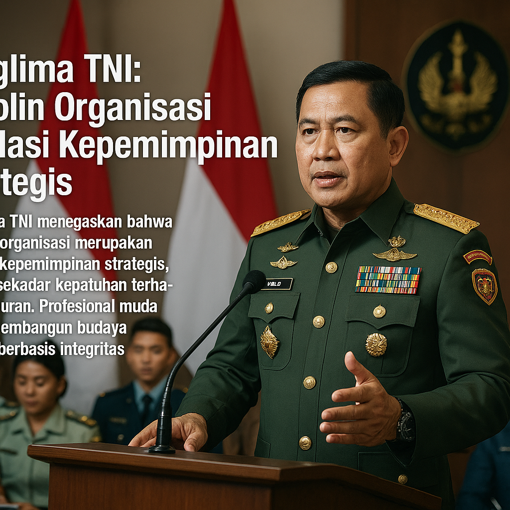 Panglima TNI: Disiplin Organisasi Fondasi Kepemimpinan Strategis