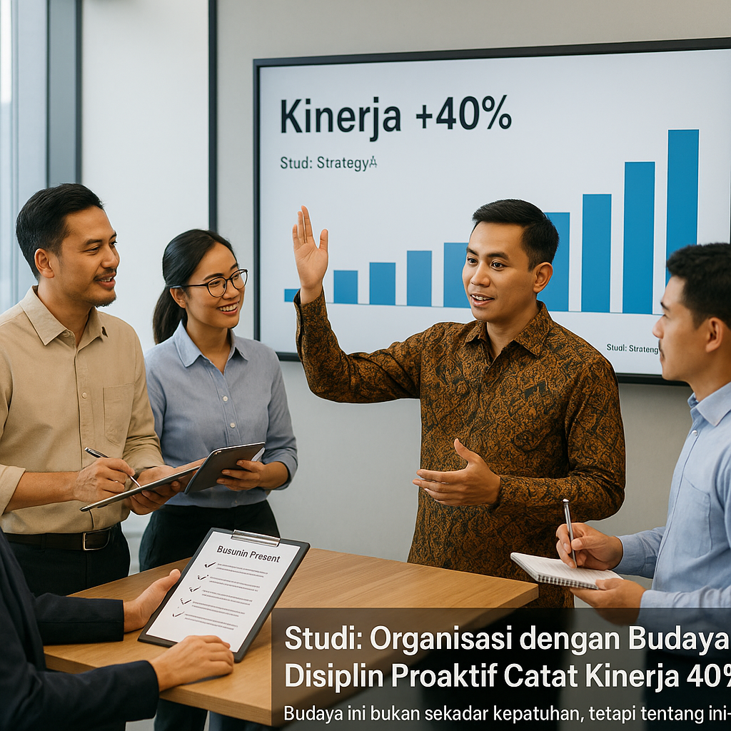 Studi: Organisasi dengan Budaya Disiplin Proaktif Catat Kinerja 40% Lebih Tinggi